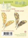 Leane Creatief Clear Stamp - Doodle Feathers