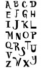 Inkadinkado Clear Stamps - Funhouse Alphabet