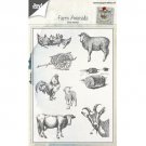 Joy Crafts Clear Stamp Set - Farm Animals