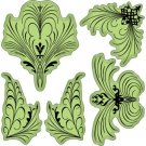 Inkadinkado Stamping Gear Cling Stamps - Elegant Flourishes