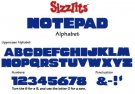 Sizzix Sizzlits Alphabet Set 35 Dies - Notepad