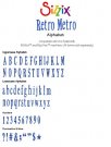 Sizzix Sizzlits Alphabet Set 35 Dies - Retro Metro