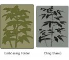 Sizzix Textured Impressions Embossing Folder with Stamp - Artistic Fern Set by Hero Arts
