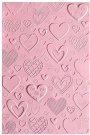 Sizzix 3-D Textured Impressions Embossing Folder - Hearts by Courtney Chilson