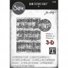 Sizzix 3D Texture Fades Embossing Folder - Typewriter by Tim Holtz