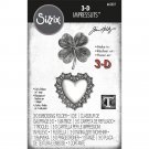 Sizzix 3D Impresslits Embossing Folder - Lucky Love by Tim Holtz