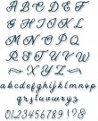 Sizzix Thinlits Die - Scripted Alphabet (1 die)