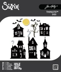 Sizzix Thinlits Die Set - Vault Ghost Town by Tim Holtz (11 dies)