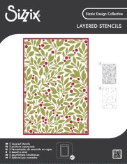 Sizzix Layered Stencil Set - Berry Sweet