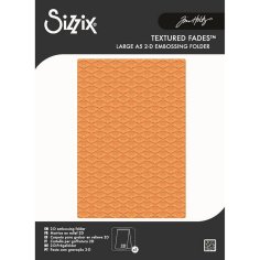 Sizzix 2D Texture Fades A5 Embossing Folder - Large Vault Batground by Tim Holtz