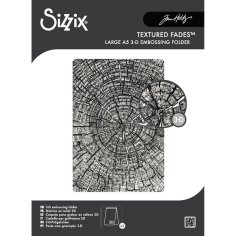 Sizzix 3D A5 Embossing Folder - Tree Rings by Tim Holtz