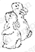 Impression Obsession Cling Rubber Stamps - Bunnies Looking