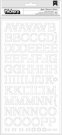 Kringle & Co. Thickers Alphabet Stickers - Glossy Chipboard Jingle/White