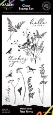 Arden Creative Studio 4”x8” Clear Stamp Set - Fine Ferns Maker Series