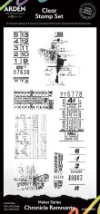 Arden Creative Studio 4”x8” Clear Stamp Set - Chronicle Remnants Maker Series