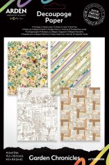 Arden Creative Studio 6”x8” Decoupage Paper - Garden Chronicles (12 pieces)