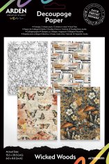 Arden Creative Studio 6”x8” Decoupage Paper - Wicked Woods (12 sheets)