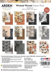 Arden Creative Studio 6”x8” Paper Pad - Wicked Woods (24 sheets)