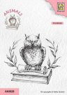 Nellies Choice Clear Stamps - Owl on a Book