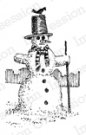 Impression Obsession Rubber Stamp - Single Snowman