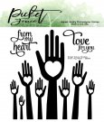 Picket Fence Studios 4”x4” Clear Stamps - From My Heart