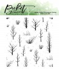 Picket Fence Studios 4”x4” Clear Stamps - Autumn Field