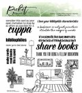 Picket Fence Studios 6"x6" Clear Stamp Set - More Books Are Friends