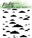 Picket Fence Studios 4”x4” Clear Stamps - Endless Clouds