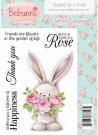 Bebunni Floral Unmounted Rubber Stamp - Sweet as a Rose by Crafters Companion