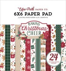 Echo Park 6”x6” Paper Pad - Baking Christmas Cheer (24 sheets)