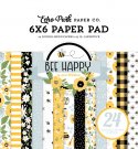 Echo Park 6”x6” Paper Pad - Bee Happy (24 sheets)