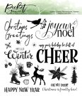 Picket Fence Studios 6”x6” Clear Stamps - Joyeux Noel