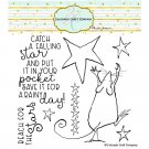 Colorado Craft Company 6"x6" Clear Stamps - Falling Star