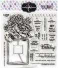 Colorado Craft Company 6x6 Clear Stamp Set - Perfume Bouquet Big & Bold