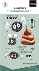 Vaessen Creative Clear Stamps - Fly by Carla Creates (17 stamps)