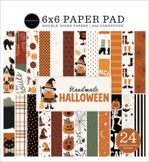 Carta Bella 6”x6” Paper Pad - Handmade Halloween (24 sheets)