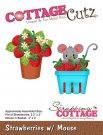CottageCutz Dies - Strawberries with Mouse