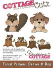 CottageCutz Dies - Forest Peekers Beaver & Dog