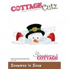 CottageCutz Dies - Snowman In Snow