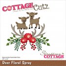 CottageCutz Dies - Deer Floral Spray
