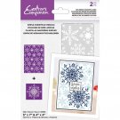 Crafters Companion Simple Christmas Stencils - Splendid Snowflakes (2 pack)