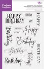 Crafters Companion Clear Stamps - Happy Birthday
