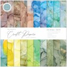 Craft Consortium Essential Craft Papers 12”x12” Paper Pad Ink Drops Earth (30 sheets)