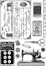Crafty Individuals Unmounted Rubber Stamps - Sewing Notions