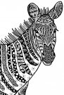 Crafty Individuals Unmounted Rubber Stamps - Happy Zebra