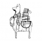 Crafty Individuals Unmounted Rubber Stamps - Luigi the Llama