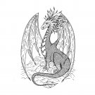 Crafty Individuals Unmounted Rubber Stamps - Gentle Dragon