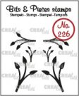 Crealies Clearstamp Bits & Pieces Mini Leaves 12 solid