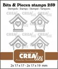 Crealies Clearstamp Bits&Pieces - Birdhouse 4x