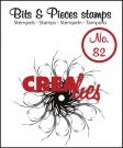 Crealies Clearstamp Bits&Pieces no. 82 Circle of swirls C